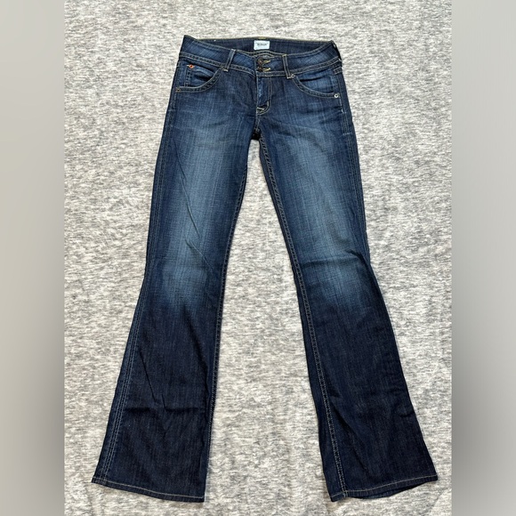 HUDSON Low Rise Signature Boot Cut Flap Pocket Jeans Elm Size 28 - Picture 7 of 14